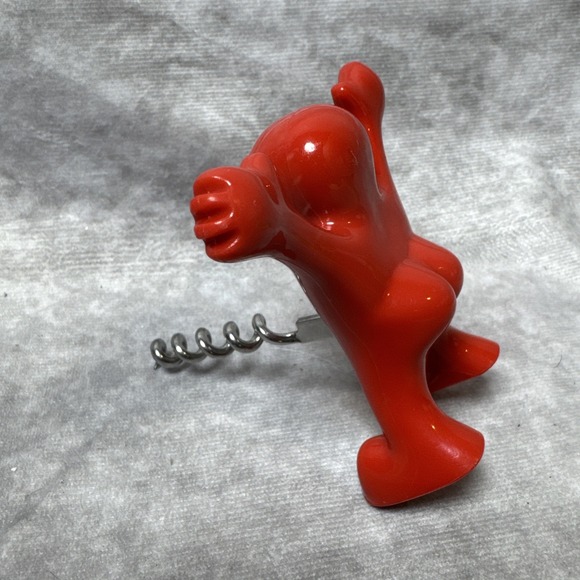 Happy Red Man Wine Corkscrew/Bottle‎ Opener, Funny Portable Barware Bachelorette - Picture 7 of 11
